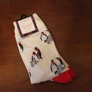 J. Crew Trouser Socks - Holiday Penguins